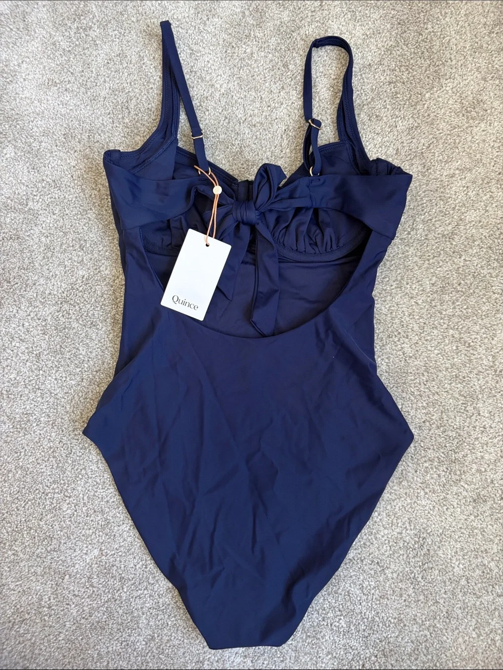 Quince Italian Underwire One-Piece Swimsuit in Navy L